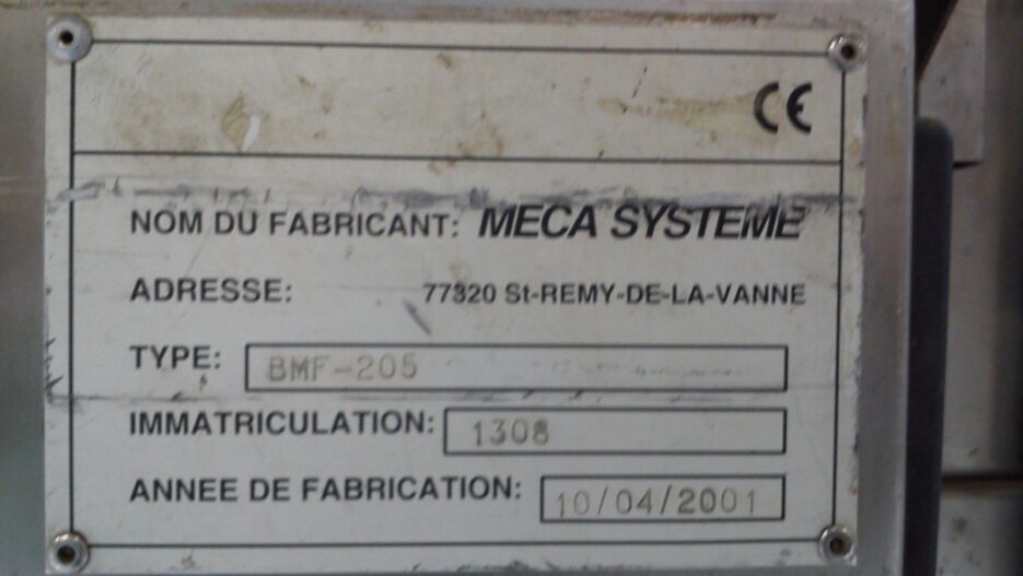 Formeuse de caisse MECA SYSTEME BFM 205